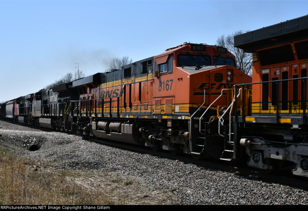 BNSF 8167 Roster shot.